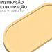 Bandeja Oval Clássica Lisa 18cm em Cimento Artesanal - Palha