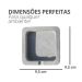 Cinzeiro Quadrado 9cm Aleta Artesanal Em Cimento - Palha
