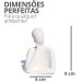 Estátua Artesanal Família Pai 9 cm em Cimento - Cinza