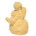 Estátua Decorativa Artesanal Astronauta 7,5cm em Cimento - Amarelo