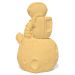 Estátua Decorativa Artesanal Astronauta 7,5cm em Cimento - Amarelo
