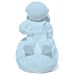 Estátua Decorativa Artesanal Astronauta 7,5cm em Cimento - Azul