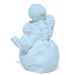 Estátua Decorativa Artesanal Astronauta 7,5cm em Cimento - Azul