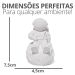 Estátua Decorativa Artesanal Astronauta 7,5cm em Cimento - Azul