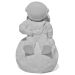 Estátua Decorativa Artesanal Astronauta 7,5cm em Cimento - Cinza