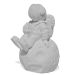 Estátua Decorativa Artesanal Astronauta 7,5cm em Cimento - Cinza