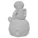 Estátua Decorativa Artesanal Astronauta 7,5cm em Cimento - Cinza