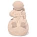 Estátua Decorativa Artesanal Astronauta 7,5cm em Cimento - Palha