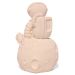 Estátua Decorativa Artesanal Astronauta 7,5cm em Cimento - Palha