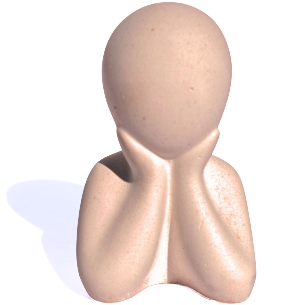 Estátua Decorativa Família Filho(a) 6cm em Cimento Artesanal - Palha