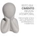 Estátua Decorativa Família Filho(a) 6cm em Cimento Artesanal - Palha