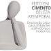 Estátua Decorativa Família Mãe 8cm em Cimento Artesanal - Branco