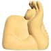 Estátua Decorativa Gigante Admirado Artesanal 9,5x9,5 cm Em Cimento - Amarelo