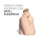 Estátua Decorativa Gigante Admirado Artesanal 9,5x9,5 cm Em Cimento - Amarelo