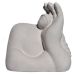 Estátua Decorativa Gigante Admirado Artesanal 9,5x9,5 cm Em Cimento - Cinza