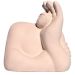 Estátua Decorativa Gigante Admirado Artesanal 9,5x9,5 cm Em Cimento - Palha