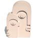 Estátua Decorativa Nórdica Gêmeos 9cm Em Cimento - Palha
