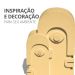 Estátua Decorativa Nórdica Gêmeos 9cm Em Cimento - Palha
