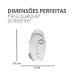 Estátua Decorativa Nórdico Olhar 10cm em Cimento - Branco