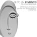 Estátua Decorativa Nórdico Olhar 10cm em Cimento - Branco