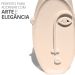 Estátua Decorativa Nórdico Olhar 10cm em Cimento - Cinza
