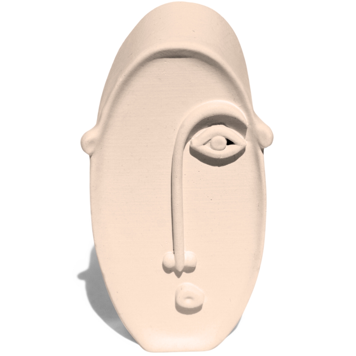 Estátua Decorativa Nórdico Olhar 10cm em Cimento - Palha