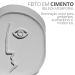 Estátua Decorativa Nórdico Picasso 8cm Em Cimento - Cinza