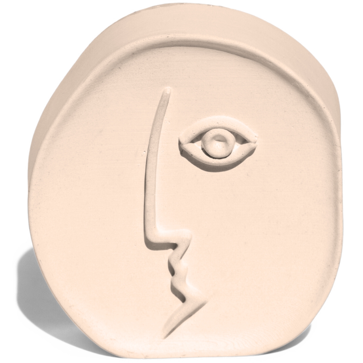 Estátua Decorativa Nórdico Picasso 8cm Em Cimento - Palha