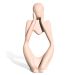 Estatua Decorativa Pensadora Ana 12,5cm Artesanal Em Cimento - Palha