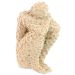 Estatua Pensador Artesanal Porta Livro 9,5x5,5cm Em Resina Mineral - Palha