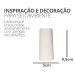 Garrafa Tubo Listras 9,5cm em Cimento Artesanal  - Branco