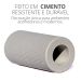 Garrafa Tubo Listras 9,5cm em Cimento Artesanal  - Branco