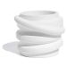 Mini Vaso Saturno Artesanal 7,5x6cm Em Resina Mineral - Branco