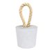 Peso de Porta Artesanal 1,3Kg Concreto com Base Anti Risco - Cinza