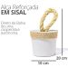 Peso de Porta Artesanal 1,3Kg Concreto com Base Anti Risco - Corda