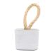 Peso de Porta Artesanal Cubo 1,5Kg Concreto com Base Anti Risco - Cinza