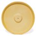 Porta Incenso Artesanal Redondo Liso 15cm em Cimento - Amarelo