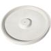 Porta Incenso Artesanal Redondo Liso 15cm em Cimento - Branco