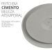 Porta Incenso Artesanal Redondo Liso 15cm em Cimento - Cinza