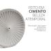 Porta Incenso Redondo Listras Artesanal 11cm Em Cimento - Palha