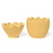 Porta Objeto Decorativo Ovo Com Tampa 9cm Cimento Artesanal - Amarelo
