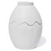 Porta Objeto Decorativo Ovo Com Tampa 9cm Cimento Artesanal - Branco