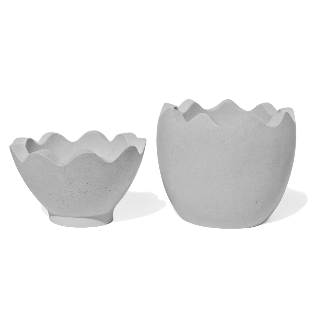 Porta Objeto Decorativo Ovo Com Tampa 9cm Cimento Artesanal - Cinza