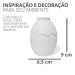 Porta Objeto Decorativo Ovo Com Tampa 9cm Cimento Artesanal - Cinza