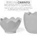 Porta Objeto Decorativo Ovo Com Tampa 9cm Cimento Artesanal - Cinza