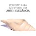 Porta Objetos Artesanal Concha Liso 13cm Em Resina Mineral - Branco