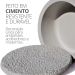 Pote Texturizado Clássico Baixo 12cm em Cimento Artesanal - Palha