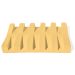 Saboneteira Barra Listras 12cm em Resina Mineral Artesanal - Amarelo