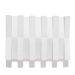 Saboneteira Barra Listras 12cm em Resina Mineral Artesanal - Branco