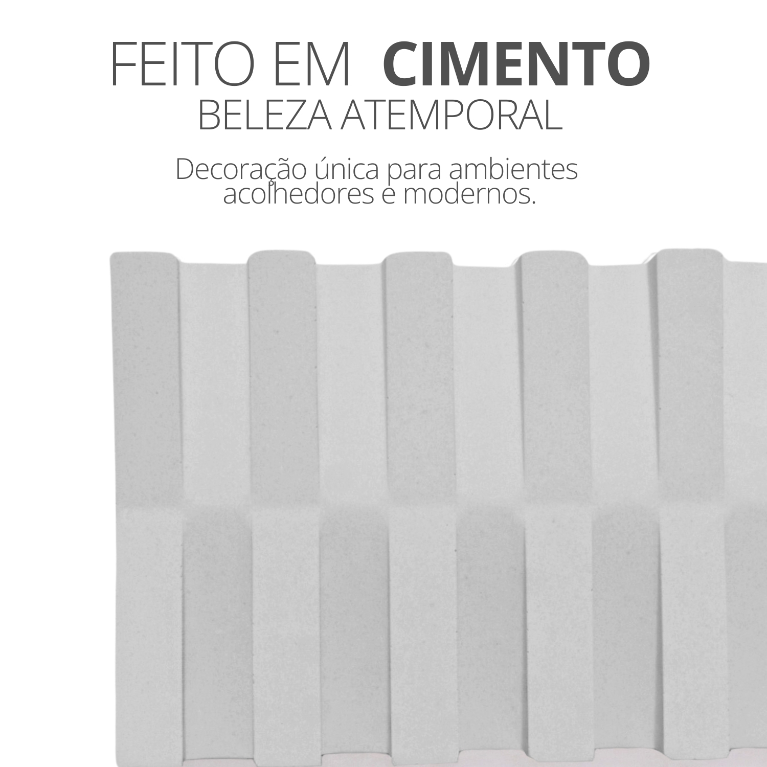 Saboneteira Barra Listras 12cm em Resina Mineral Artesanal - Branco